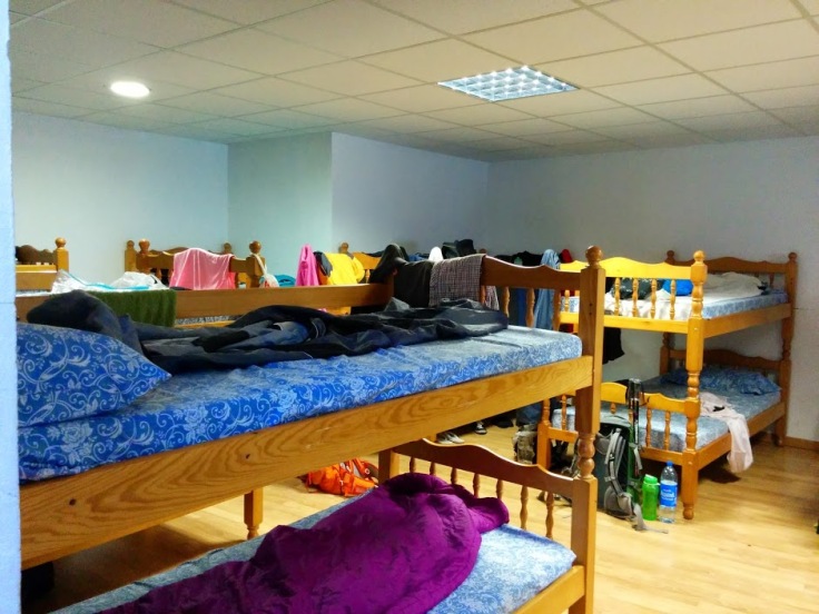 Basic lodging at Siervas de Maria hostel in Astorga